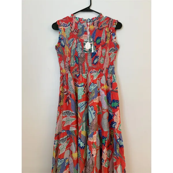 Oliphant Polly Coral dress Pink Size XS - Image 3