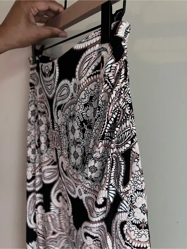 Anthropologie Maeve Corvo Wrap Skirt Paisley Pull‎ On Stretch Size XS - Image 6