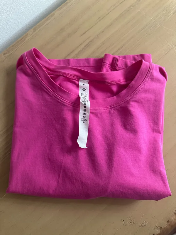 Lululemon Cates Tee Sonic Pink 6 - Image 2