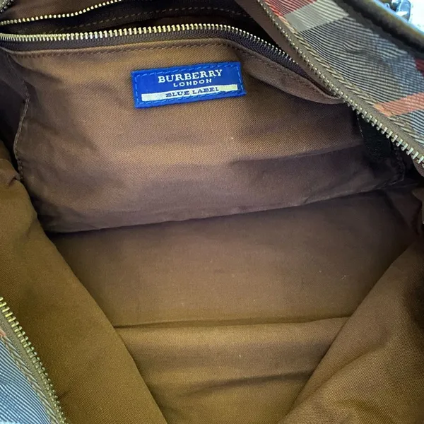 Burberry Blue Label Nova Check Canvas & Leather Purse - Image 13