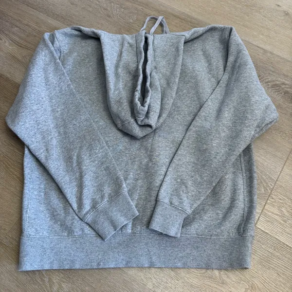 Nike Grey Pull-Over Hoodie Hooded Sweatshirt - Image 5