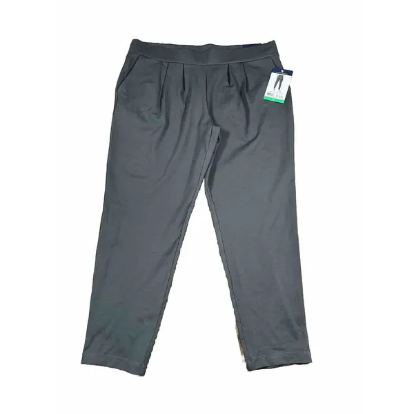 Modern‎ Ambition Pleated Front Pull On Ponte Knit Pant Volcanic Ash XL - Image 2