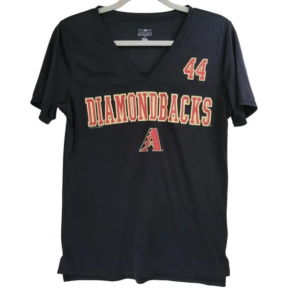 Arizona Diamondbacks Goldschmidt #44 MLB T Shirt Womens V Neck Black‎ - Image 2