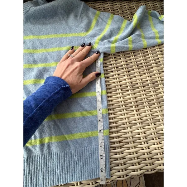 Marine Layer Harper Cashmere Sweater small layered luxury cabincore workwear - Image 10