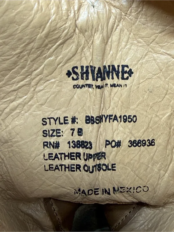 Shyanne Women'S Jeannie Western Boots - Broad Square Toe Sz 7 - Image 12