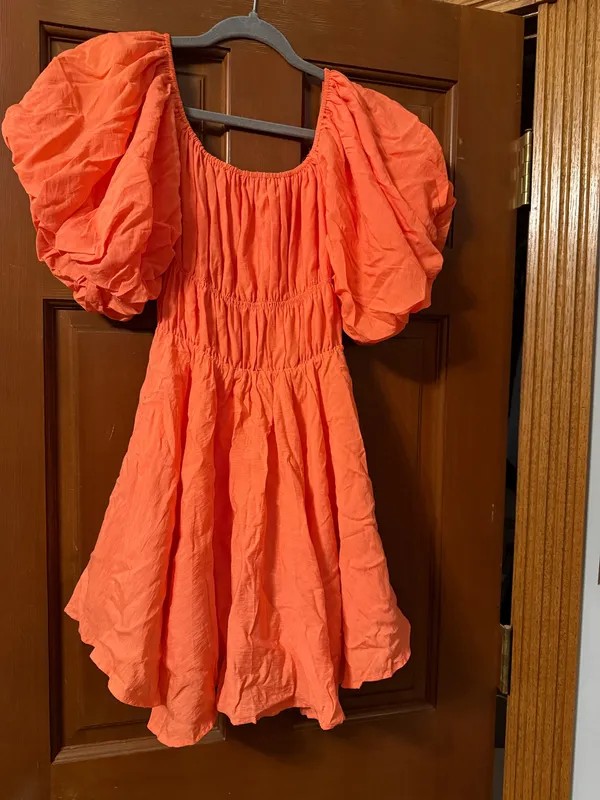 Altar'd State Salmon/Peach flowy dress - Image 2