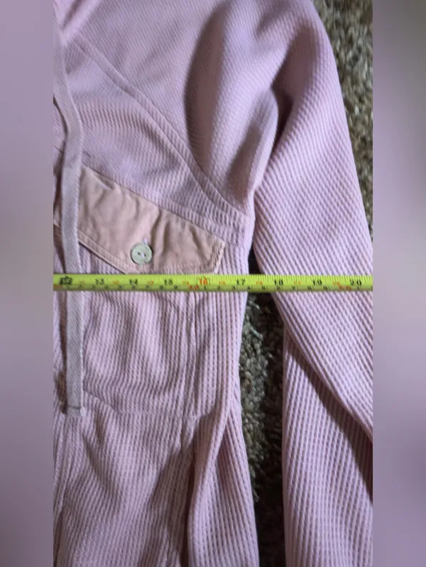 Kori America Waffle-Knit Hooded Pullover Jacket in Dusty Rose - Image 7