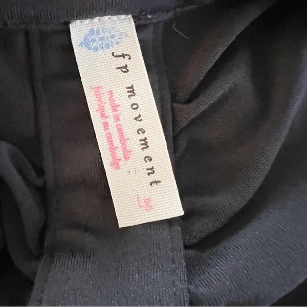 Free People Movement Upper Hand Crop Top in Black Sleeveless Size Large Slim Fit - Image 7