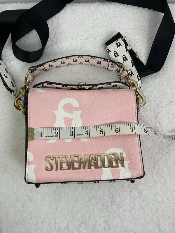 Steve Madden Kinder Box Pink Logo Mini Bag - Image 11
