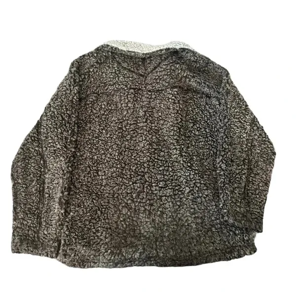 ☕ True Grit Frosty Tipped Pullover Fleece Size S‎ – Brown Cozy Quarter Zip 🤎✨ - Image 2
