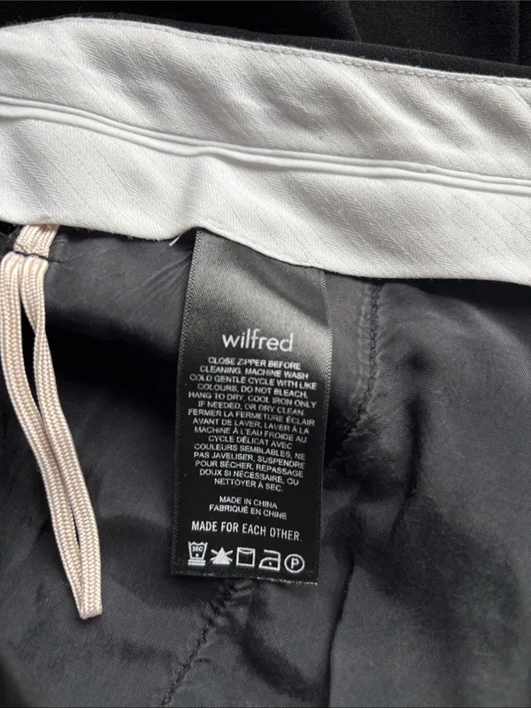 Wilfred Black Tailored Tapered Trousers Sz 4 Work Wear Career Career Minimalist - Image 10