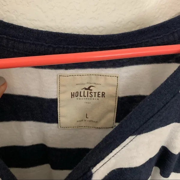 Navy Striped Hollister Top - Image 2