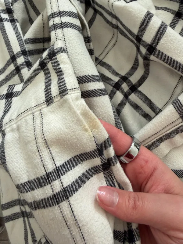 Brandy Melville Checkered Button Down Top - Image 7