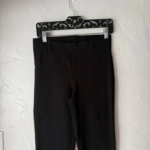 Quince Black Stretch Ponte Straight Leg Pants Women's S‎ Interview Outfit Women - Image 3