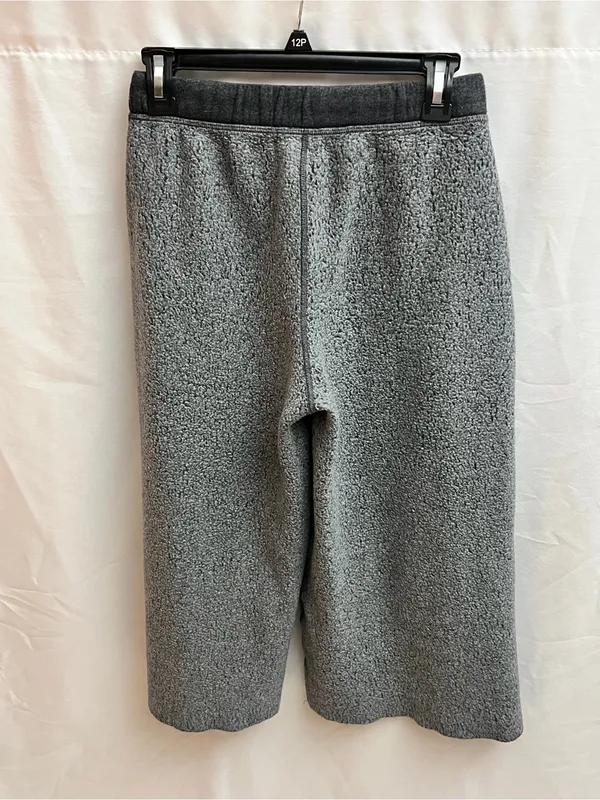 Free People Gray Textured Wide Leg Pull-On Pants Size Small Cozy Lounge - Image 3