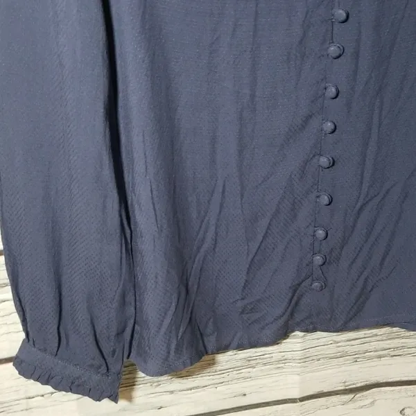 ModCloth button down collared ruffle cuffed Medium - Image 6