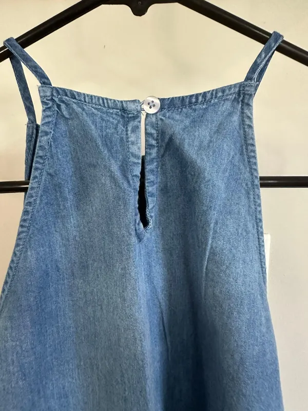 Tea Rose Denim Top Blue - Image 2