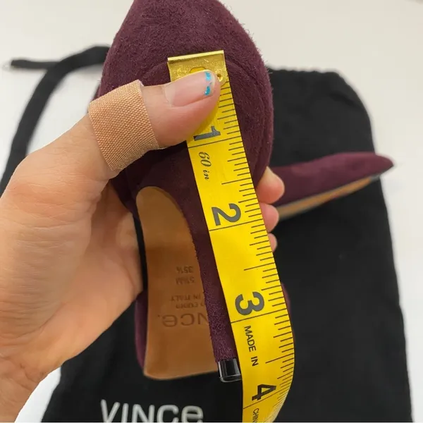 Vince Maroon leather heels - Image 7