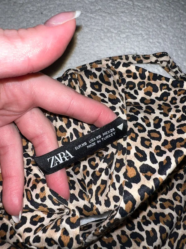 ZARA Animal Print Crop Top - Image 4