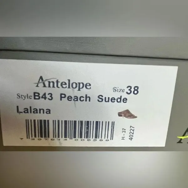 NIB Antelope Suede Toe-Post Heeled Sandals - Lalana size 38 - Image 3