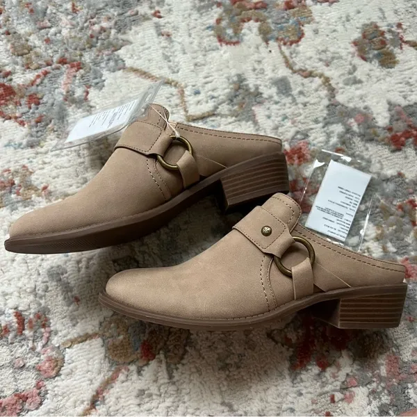 Hush Puppies NWT Silvia Mule Brand New Sample Shoe Size 7 Neutral Tan Beige Clog - Image 6