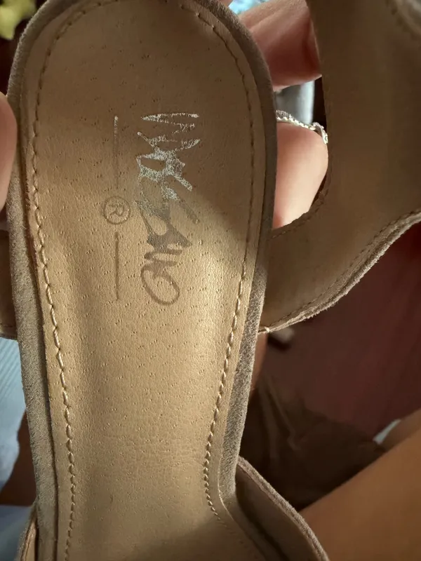 Tan Target Heels Block Ankle - Image 7
