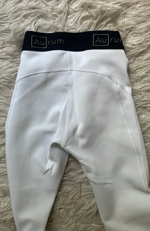 White Aurum Leggings Size XXS - Image 2