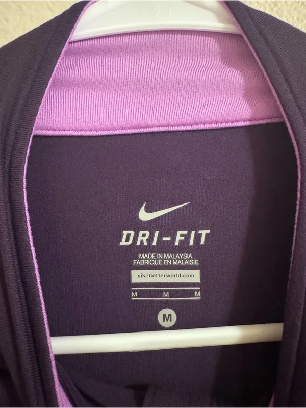 Nike Purple Half-Zip Running Top - Image 2