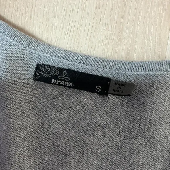 Prana Gorpcore Knit Sweater Dress Womens Small Gray Organic Cotton Wool - Image 3