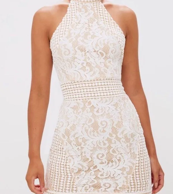 NWT Pretty Little Things Lace Bodycon Dress Size 8 - Image 3