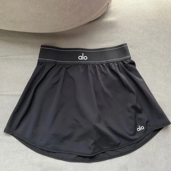 Alo Yoga Match Point Tennis Skirt Black XXS - Image 2