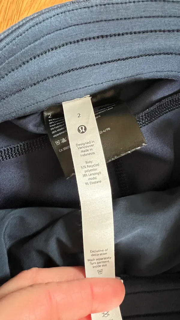 Lululemon Softsreme High Rise Pant In Navy - Image 3