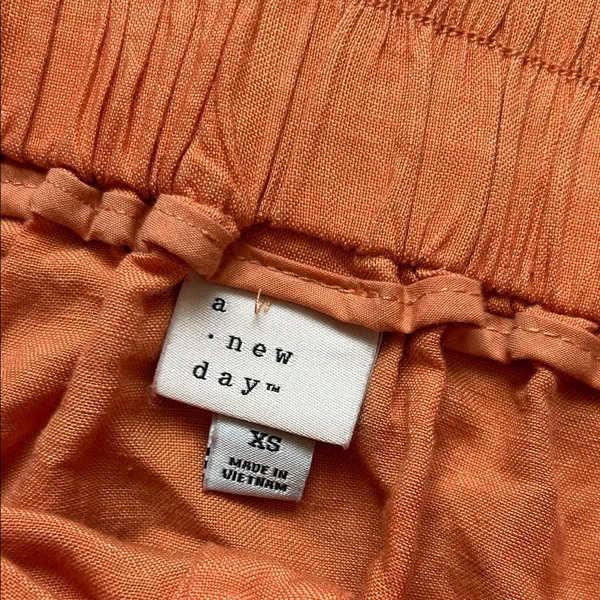 a new day Orange A-Line Button Skirt - Image 2