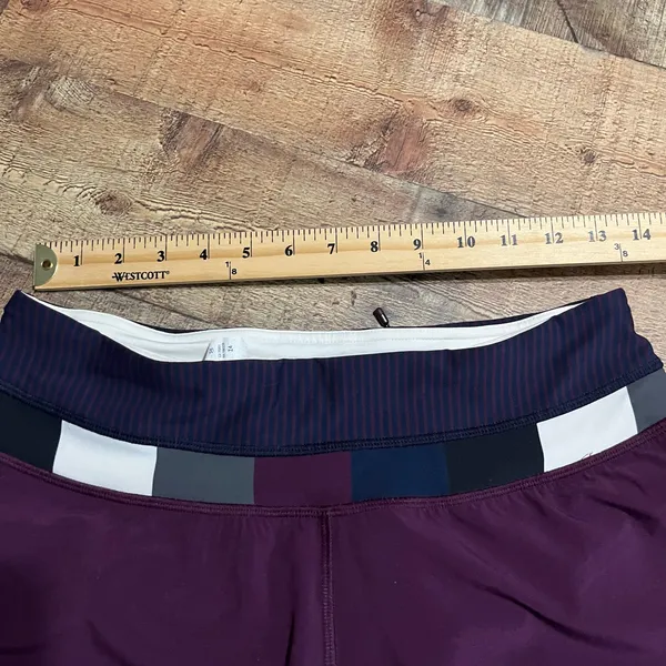 Lululemon Wmns Burgundy Groovy Run Short Sz 6 Athlete Gym Yoga Running Crossfit - Image 5