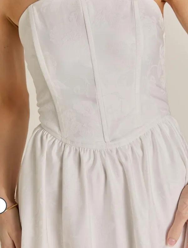 Francesca's White Mini Dress - Image 3
