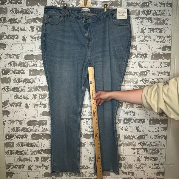 Abercrombie & fitch | women nwt denim jeans 90’s slim straight highrise - Image 6