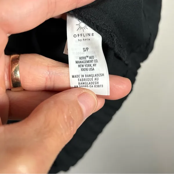 Aerie Offline Black Quarter Zip Anorak Jacket Size Small Petite Utility - Image 12