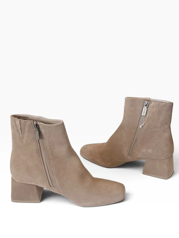 BLONDO Lizzy Waterproof Square Toe Block Heel Bootie Taupe Suede Size 9 NEW - Image 3