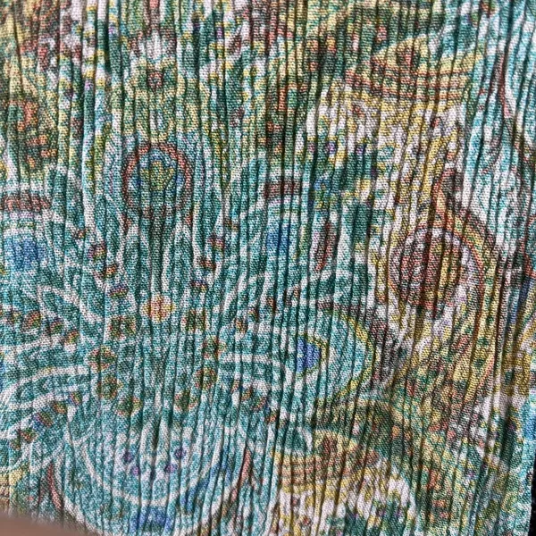 O'Neill Women's Boho Paisley Smocked Waist Viscose Wide Leg Beach Pants Size L - Image 9