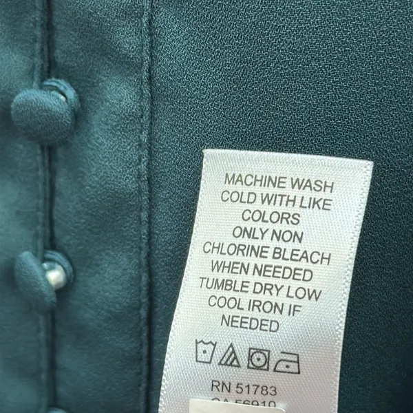 Maurices Sleeveless Quarter Button Front V Neck Tunic Blouse Top Womens Medium - Image 10