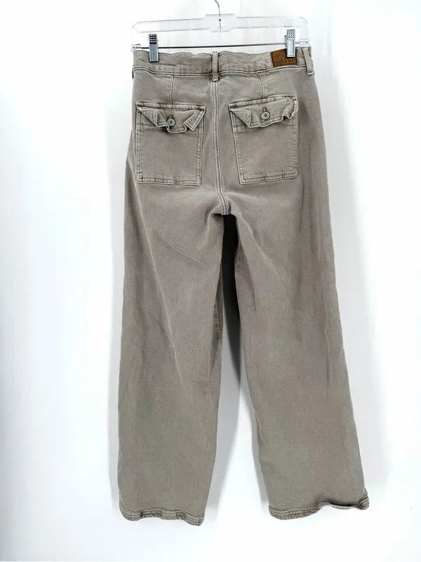 AE American Eagle Stretch Super High-Waisted Baggy Wide-Leg Relaxed Jean Pant - Image 6