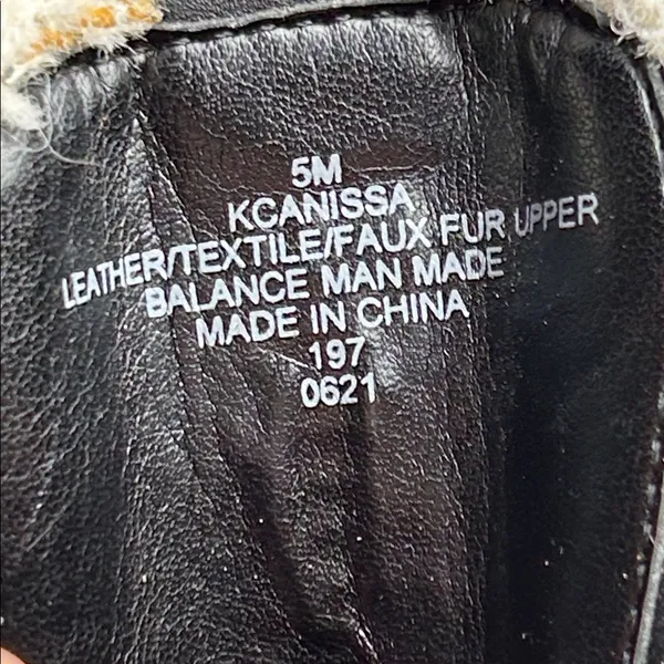 Calvin Klein Black Leather Shearling-Lined Boots Size 5 M - Image 12