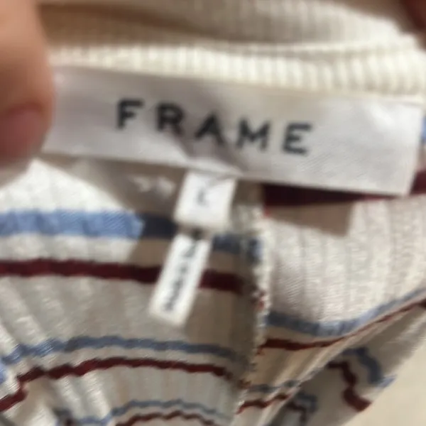 Frame striped short sleeve Ribbed t-shirt - Image 6