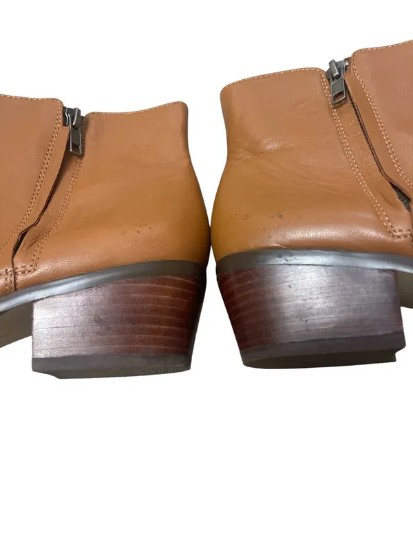 J. Crew Tan Leather Block Heel Ankle Boots - Image 6