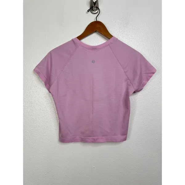 Lululemon Swiftly Tech Short‎ Sleeve 2.0 Race Length Pink Shirt Size 10 - Image 2