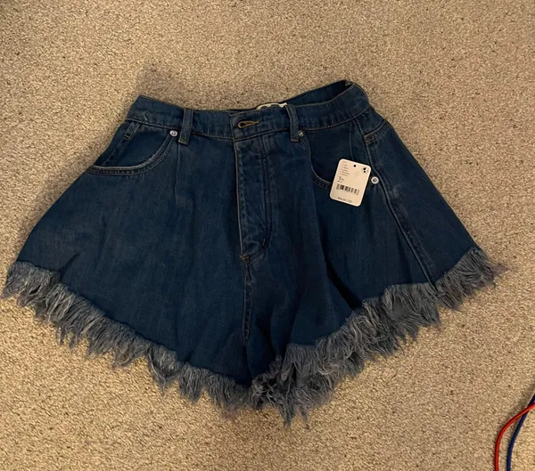 Free People Harlie Denim Swing Shorts - Image 2
