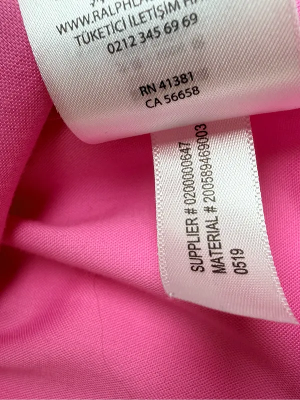 Lauren Ralph Lauren Pink Non Iron Cotton Button Down Shirt Size S - Image 6