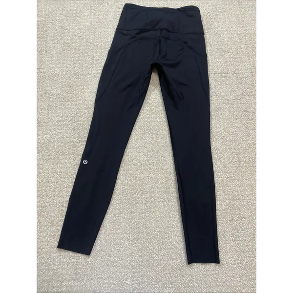 Lululemon Lead The Pack Reflective Tight 28" Black Running Leggings Size 4 - Image 11