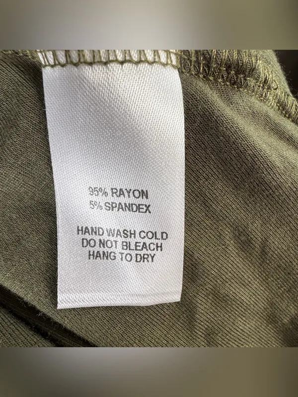 NWT LULUS Women’s Spin Around Olive Green Long Sleeve Twist-Back Top Size Small - Image 7