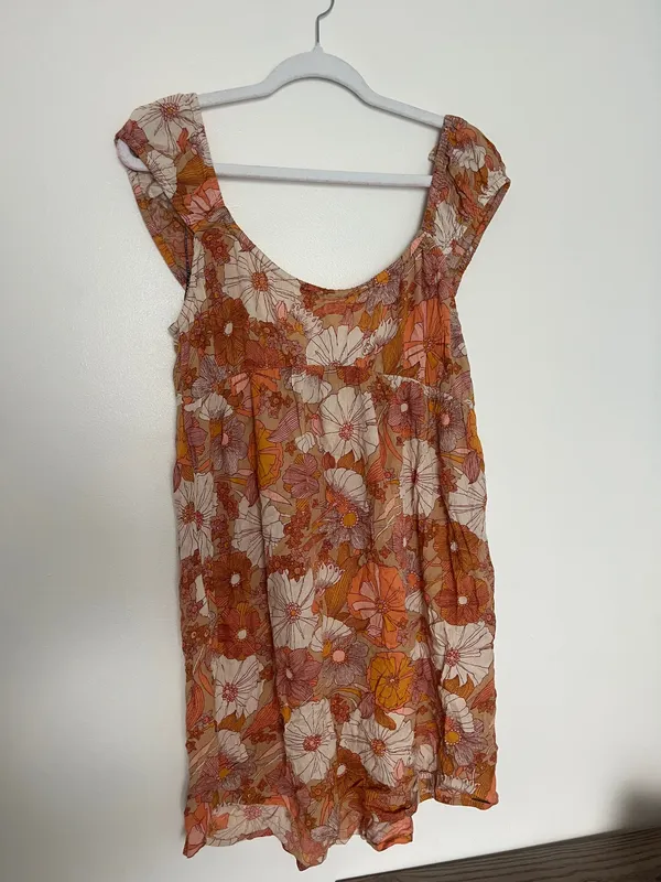 Volcom Sundress Floral Orange - Image 3